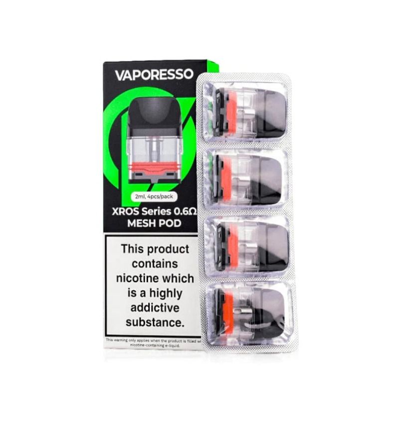 Bobina de Reposio - Vaporesso Xros Mesh Pod 0,6 ohms 0,3MLPack com 4 unidades